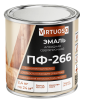 Эмаль ПФ-266 красно-коричневая 2,4 кг ГОСТ VIRTUOSO; 11588502